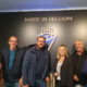 AUDIOFOCUS CEO Ann Leroy with Audio Acoustics team members at AUDIOFOCUS HQ in Achêne, Belgium. From left to right: Erik Mertens, Sjoerd Wierda, Jorg de Haan, Ann Leroy, Wilbert Montens, Dico ter Maten.
