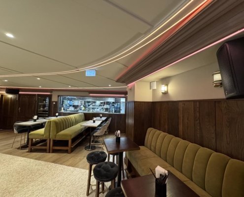 Cyris CX6, C210S and Isolde AP108 installation at O'Sullivans Bastille