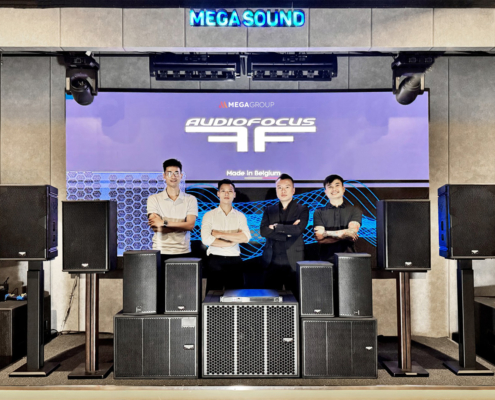 The team from AUDIOFOCUS distributor for Vietnam, Mega Sound
